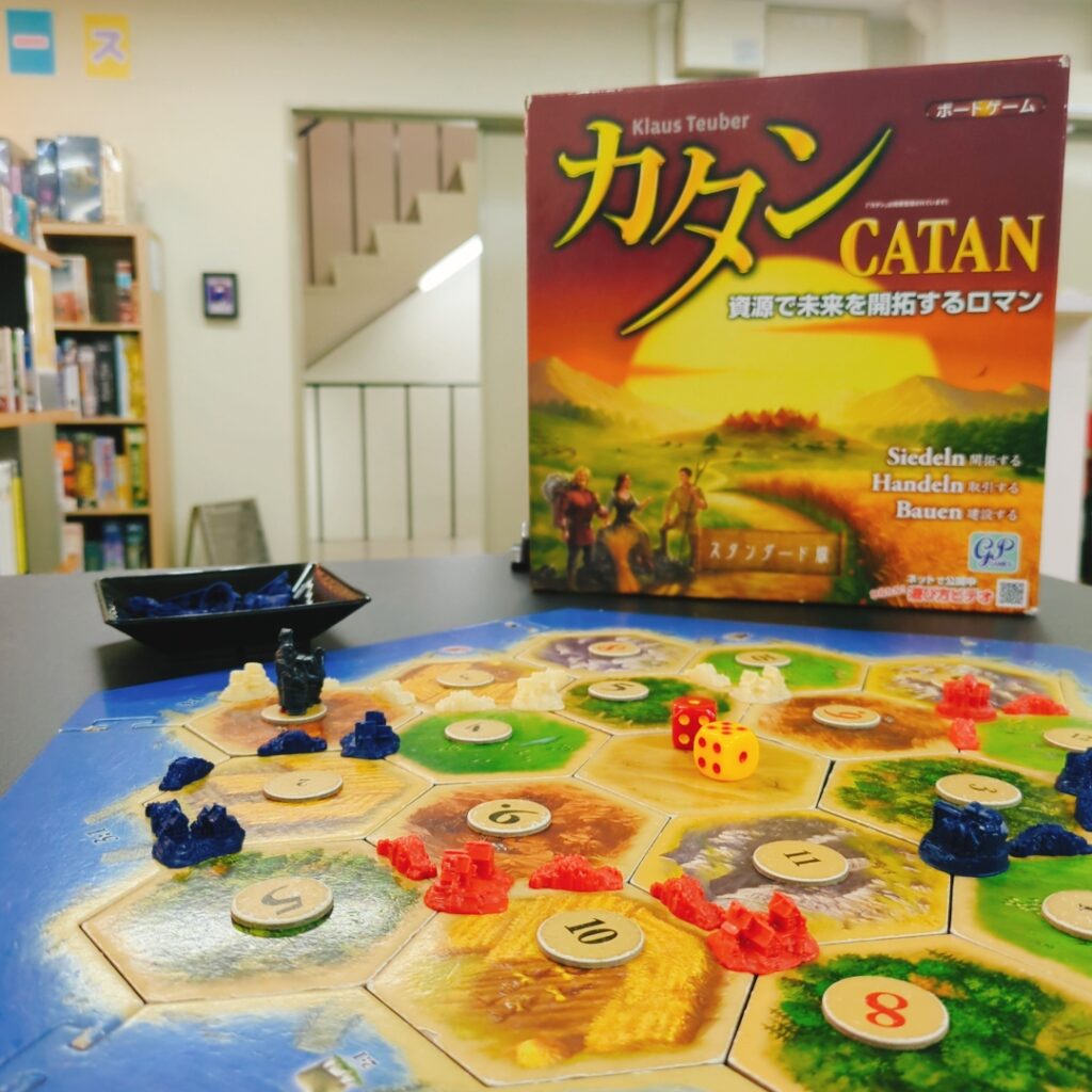ボードゲームカフェ 名古屋のカタン風景