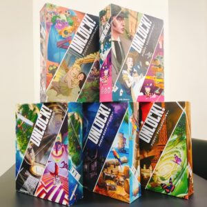名古屋で遊べる謎解きボードゲーム「アンロック」のパッケージ