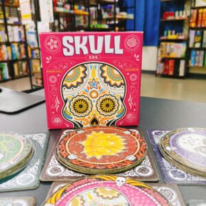 スカルの花カードとスカルカードの写真